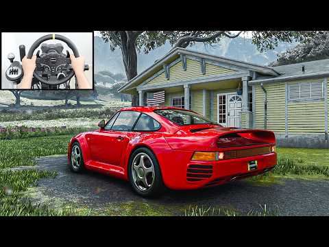 Porsche 959 - Crew Motorfest (Steering Wheel) No HUD Gameplay