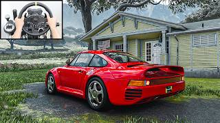 Porsche 959 - Crew Motorfest (Steering Wheel) No HUD Gameplay