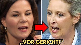 Baerbock BRINGT Weidel vor GERICHT – was Weidel ENTHÜLLT, bringt sie zum WEINEN