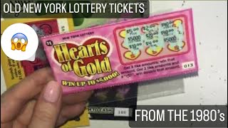 A NEW YORK LOTTERY SCRATCH OFF TICKET FROM THE 1980’S 😱😱😱😱😱😱😱😱😱😱