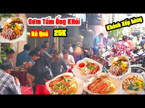 Cơm Tấm Ống Khói Nổi Tiếng Lâu Đời Chợ Nhà Lồng Ngon Rẻ 25K Khách Xếp Hàng Mua