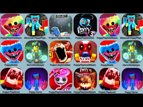 Project Playtime 2 Mobile, Poppy 4 Steam, Poppy 3 Steam, Poppy Mobile, Project Playtime Mod, HorrorP