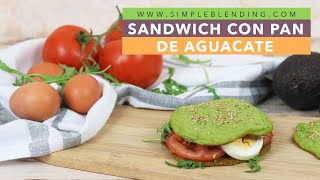 PAN CASERO DE AGUACATE PARA SANDWICH | Receta de pan de aguacate en 5 minutos sin harinas