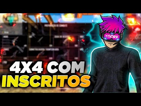 🔥 ACORDEI COM A SENSE HOJE! 🔥 4X4 COM INSCRITOS🔥FREE FIRE AO VIVO🔥