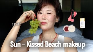GRWM] 손으로 툭툭🤌 여름분위기 쉽게 내는 법☀️ 투명피부베이스 | 메포크레용블러셔 | 고성산북막국수 | 강원도브이로그