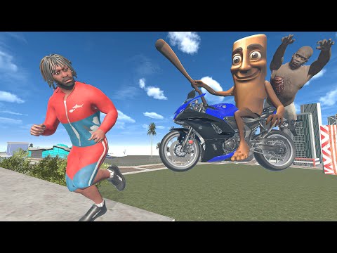 Franklin Found Giant Tung Tung Tung Sahur Bike In Indian Bike Driving 3D #2
