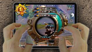 iPad Pro M2 (120fps) PUBG HANDCAM 4K🔥 Smooth+120FPS ❤️ Pubg Test/ Gameplay/ Sensitivity + Control 🔥