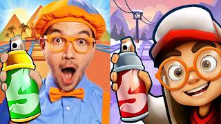 Subway Surfers Winter Xtreme 2026 Jake Star Outfit vs Blippi Run Gameplay HD
