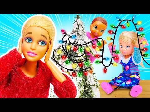 Barbie Vlog. Das Baby ist an Weihnachten verschwunden! Barbie Puppen Video auf Deutsch