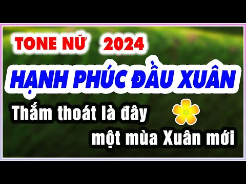 Karaoke HẠNH PHÚC ĐẦU XUÂN tone Nữ 2024 | BEAT KARAOKE 9669 NHẠC SỐNG KLA