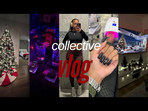 collective vlog 🍒 : decorating for christmas , celebrating friends, back day routine + more