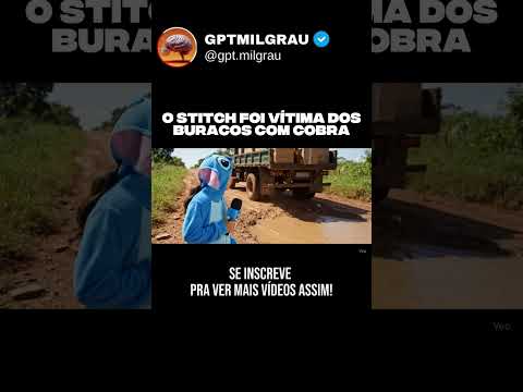 O STITCH veio para o BRASIL e foi vítima dos BURACOS