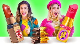 Rich VS Broke Sneak Snack! How to Sneak Candy Into Class by Crafty Hype Plus