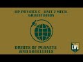Orbital Mechanics and Energy Concepts