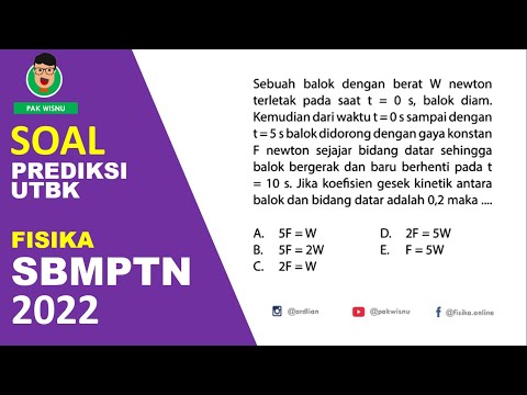 Soal UTBK FISIKA SAINTEK SBMPTN 2022 (Bag 2)