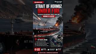 🚨Strait of Hormuz Closed Attack on Container,  Cruise ship