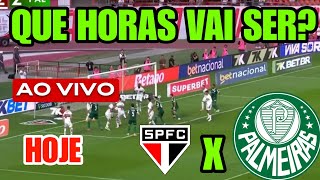 QUE HORAS É O JOGO DO PALMEIRAS HOJE PELO BRASILEIRÃO PALMEIRAS JOGA QUE HORAS HOJE SÃO PAULO 21/03