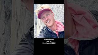 Jake Whisenant - Speed Climber, Passes In A Mountain Climbing Accident❤️#jake #climber #fy #shorts