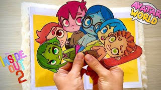 Avatar World X İnside Out / How to make an Inside Out Character Book ? #papercraft