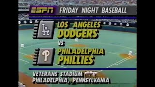 July 17th, 1992 - Dodgers vs Phillies (ESPN)