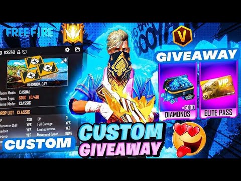 Free Fire India Live Streaming Giveaway TURNAMENT