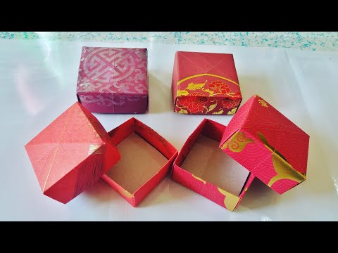 DIY Mini Gift Box| How to Recycle/reuse red pocket...