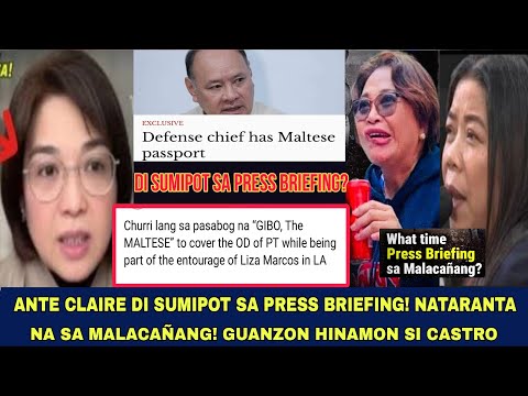 CASTRO DI SUMIPOT SA PRESS BRIEFING? HINAMON NI GUANZON!