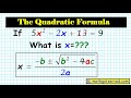 Solving Quadratic Equations with the Quadratic Formula
