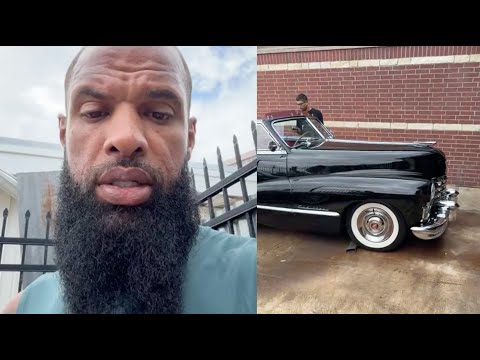 “We Got Bagged” Slim Thug Picks Up His Custom 47' Cadillac After Converting It Into A Lowrider