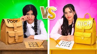 طالبة الغنية ضد الطالبة الفقيرة في المدرسة !! شفا