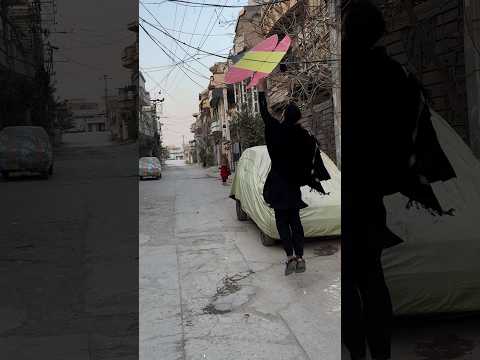 Kite Catching in Street ๐คฉ #short #kiteflying #youtubeshorts
