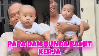 LESLAR PAMIT KERJA LESHIA LUCU BANGET LIHAT PAPA BILLAR DAN BUNDA LESTI