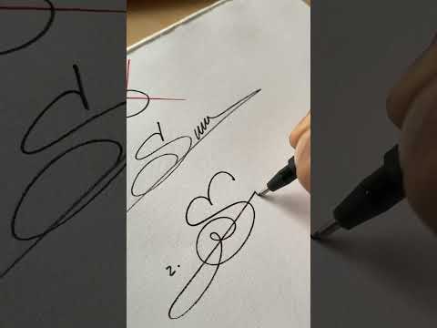 How to sign the letter S?❤️