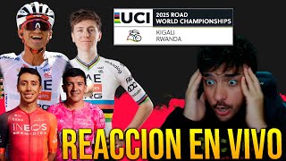 REACCIONANDO EN VIVO AL MUNDIAL DE CICLISMO - DEL TORO Y POGACAR ESCAPADOS