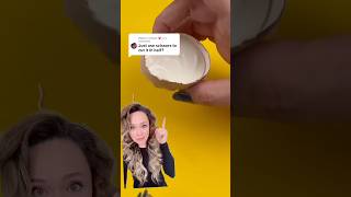 Whadayamean cut the egg with scissors?