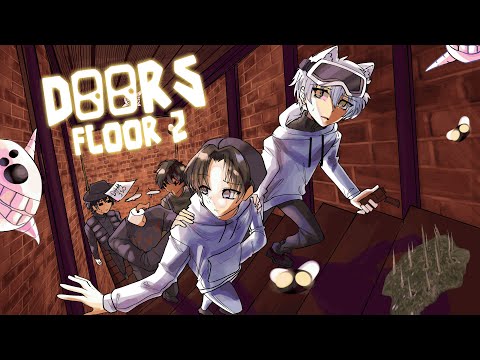 5 YOUTUBERS play DOORS FLOOR 2... | Roblox