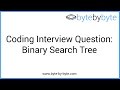 Binary Search Tree Validation Concepts