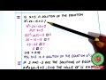 Quadratic Equations and Functions