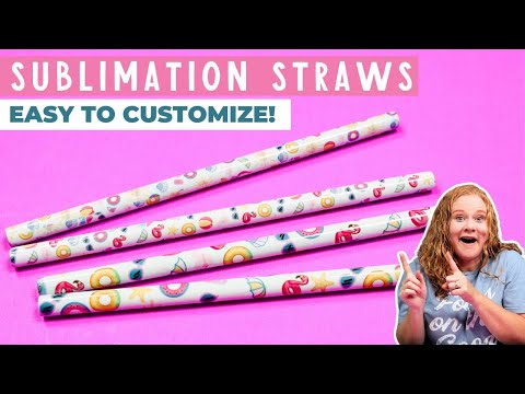 Sublimation Straws: Make Custom Metal Straws in Minutes!