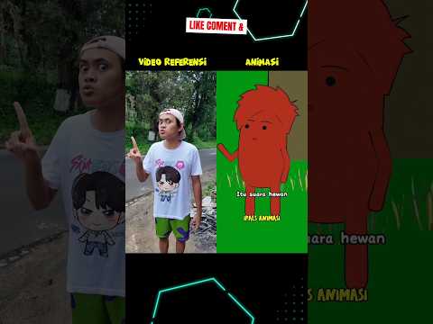 LIHAT HEWAN TONGGERET!? | Original vs Animation #shorts #comedy #animasi