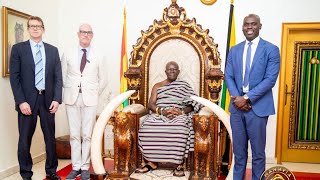 Otumfuo Osei Tutu II, received a delegation from Portage Energy Group, Canada,