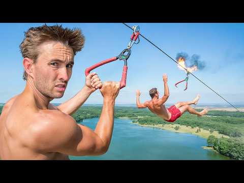 I Built a Zip Line That Ejects You!
