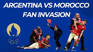 Fan Invasion Compilation - Argentina VS Morocco - Paris 2024
