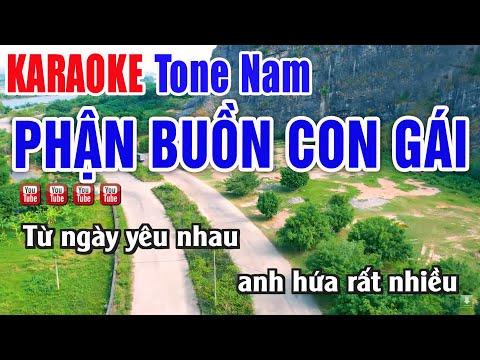 Phận Buồn Con Gái Karaoke Tone Nam – Nhạc Sống Thanh Ngân