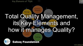 Total Quality Management, its Key Elements and how it manages Quality?
