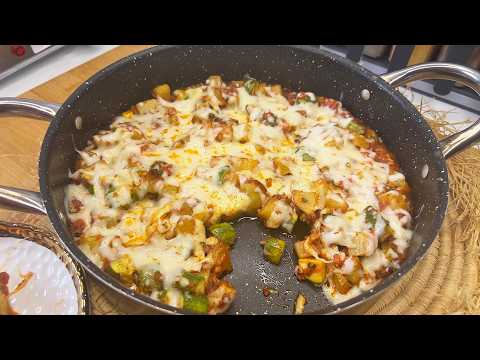 مقيلة آخر الشهر بدون لحوم او دجاج سهلة وسريعة التحضير / وجبة عشاء او غذاء سريعة 🥘🍳 mkila sahla $