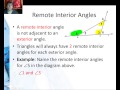 Exploring Interior and Exterior Angles in Triangles