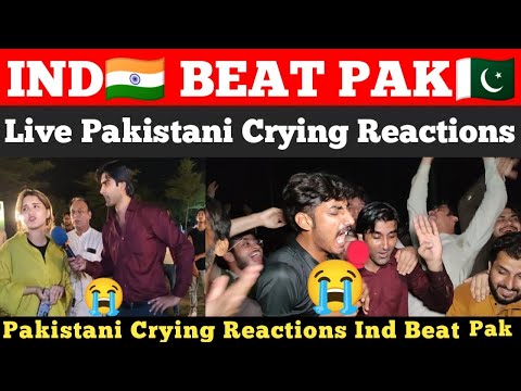 Pakistani Live Crying 😭 Reaction On Last 3 Over When IND🇮🇳 Beat Pak🇵🇰 in Final |  Pak Reactions 