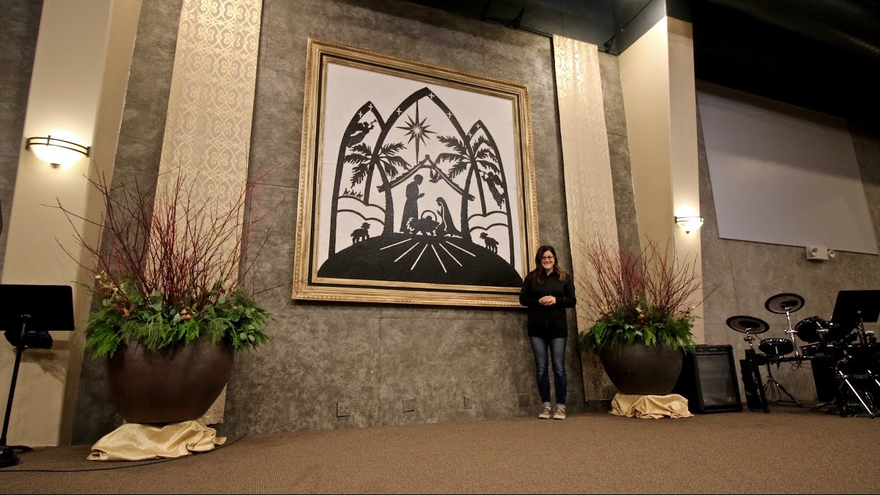Making a Giant Nativity Backdrop