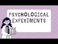 Psychological Experiments and Their Findings